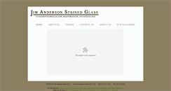 Desktop Screenshot of jimandersonstainedglass.com