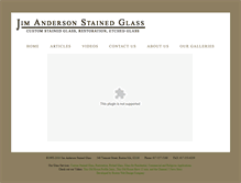 Tablet Screenshot of jimandersonstainedglass.com